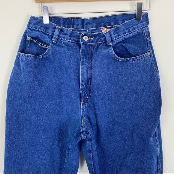 VINTAGE 80s GITANO Super High Waist Straight Tapered Leg Mom Jeans Hi Rise 28 - Picture 3 of 11